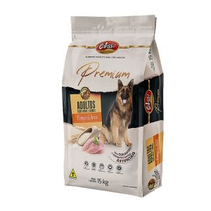 Ração Para Cães Raças Pequenas Adultos Premium Sabor Frango e Arroz Com 15Kg Colosso