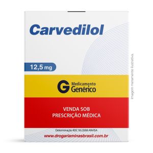 Carvedilol 12,5mg Com 30 Comprimidos Genérico Biolab