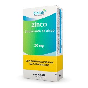 Suplemento Alimentar Zinco 20mg Com 30 Comprimidos Biolab