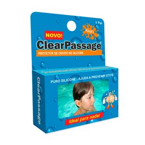 Protetor De Ouvido De Silicone Kids Com 1 Par ClearPassage