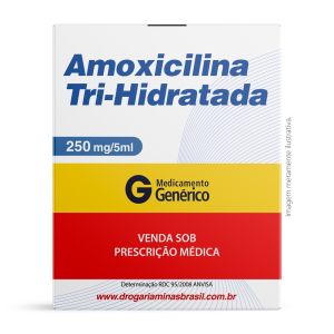 Amoxicilina Tri-Hidratada 250mg/5ml Pó Para Suspensão Oral 150ml Com 1 copo dosador Genérico Eurofarma