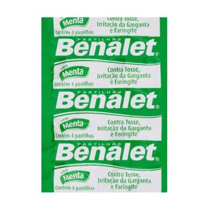 Pastilha Benalet Sabor Menta Com 4 Unidades