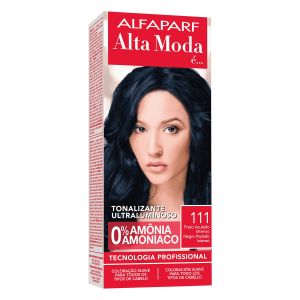 Tonalizante Alta Moda 111 Preto Azulado Intenso Com 120g Alfaparf