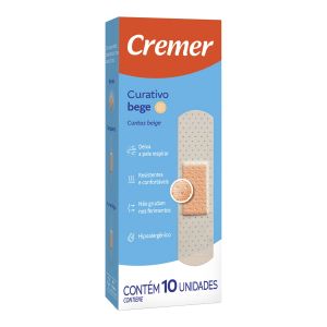 Curativo Tradicional Bege Com 10 Unidades Cremer