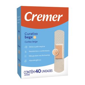 Curativo Tradicional Bege Com 40 Unidades Cremer