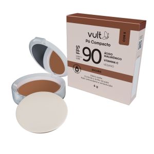 Pó Compacto Ácido Hialurônico FPS 90 Cor 05 Escuro 6g Vult