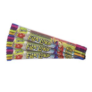 Bala de Goma Ácida Fita Loka Sabor Morango Com 5G Kids Zone
