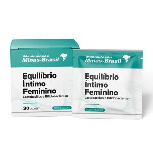 Equilíbrio Íntimo Feminino Lactobacillus e Bifidobacterium 30 Sachês Abacaxi