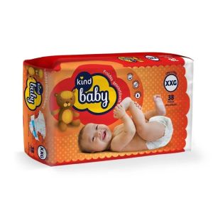 Fralda Hiper Tamanho Xxg Com 38 Unidades Kind Baby
