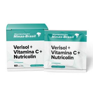 Verisol 2,5G Com Vitamina C 200Mg e Nutricolin 100Mg Sabor Maracujá 60 Sachês