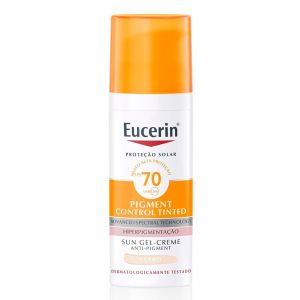 Protetor Solar Facial Sun Pigment Control Tinted Claro FPS 70 50ml Eucerin