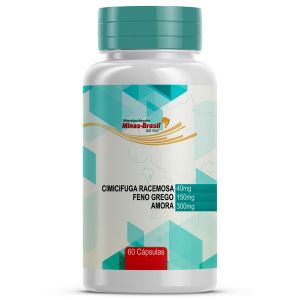 Composto para Fogachos com Cimicifuga + Feno Grego + Amora 60 Cápsulas