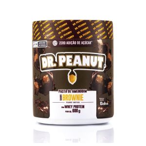 Pasta de Amendoim Sabor Brownie Com Whey Protein 600G Dr Peanut