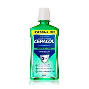 Enxaguante Bucal Cepacol Menta Intense Leve 500ml Pague 350ml