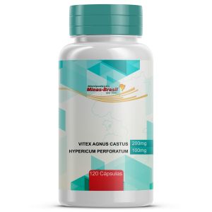 Composto para Dismenorréia Primária Vitex Agnus + Hypericum Perforatum 120 Cápsulas