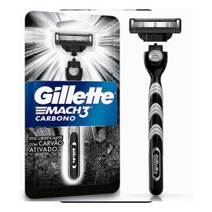 Aparelho De Barbear MACH3 Carbono Com 1 Refil Gillette