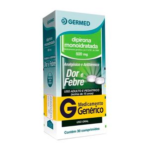 Dipirona Sódica 500mg Com 30 Comprimidos Genérico Germed