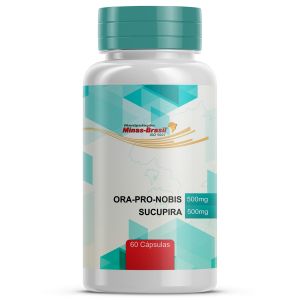 Ora-Pro-Nóbis 500mg + Sucupira 500mg 60 Cápsulas