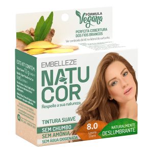 Tintura Natucor 8.0 Louro Claro (Extrato de Gengibre)