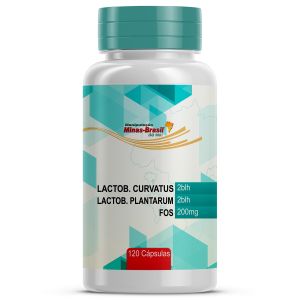 Lactobacillus Curvatus + Lactobacillus Plantarum + Fos 120 Cápsulas
