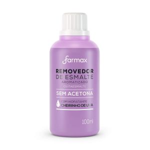 Removedor De Esmalte Sem Acetona Com Cheiro De Uva Com 100ml Farmax
