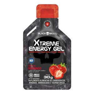 Xtreme Energy Gel Sabor Morango Com 30G Blackskull