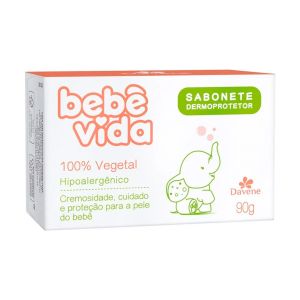 Sabonete Bebê Vida Vegetal Dermoprotetor Com 90g Davene