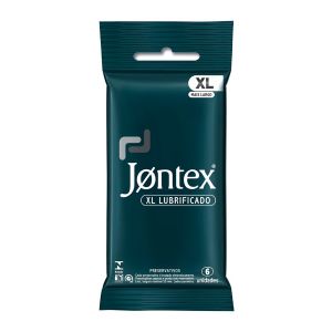 Preservativo Lubrificado XL Com 6 Unidades Jontex