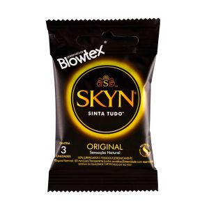 Preservativo Skyn Sinta Sensação Natural Com 3 Unidades Blowtex