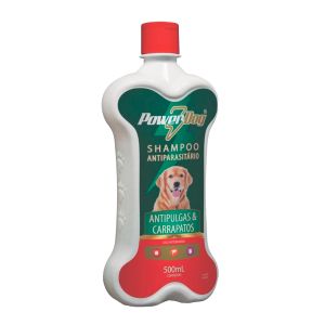 Shampoo Antiparasitário Com 500Ml Powerdog