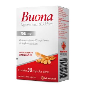 Buona Isoflavonas de Soja 150mg Com 30 Cápsulas Momenta