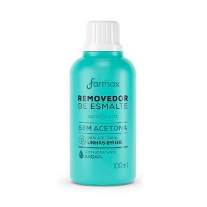 Removedor De Esmalte Sem Acetona Argan Com 100ml Farmax