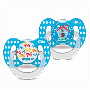 Kit 2 Chupetas Dia e Noite Brilha No Escuro Galinha Pintadinha 6m+ Lillo