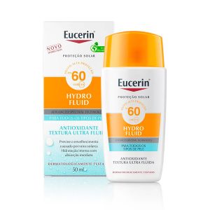 Protetor Solar Facial Hydro Fluid FPS 60 Com 50ml Eucerin