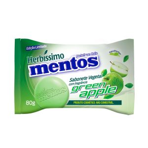Sabonete Vegetal Mentos Green Apple Com 80g Herbissimo