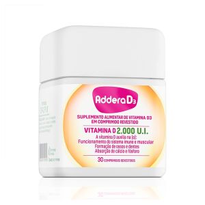 Addera D3 Vitamina D 2.000UI com 30 Comprimidos