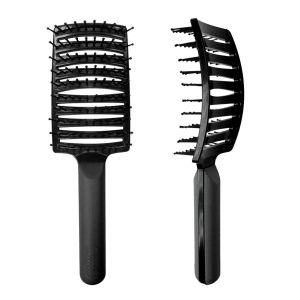 Escova Raquete Para Os Cabelos Preta Santa Clara