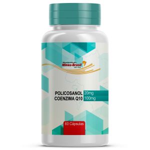 Policosanol 20mg + Coenzima Q10 100mg 60 Cápsulas