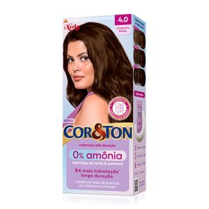 Tintura CorETon 4.0 Castanho Médio Sem Amônia Niely