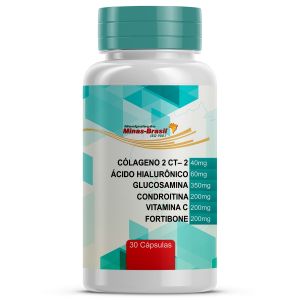 Articulação Saudável Plus com Colágeno 2 e Fortibone 30 Cápsulas