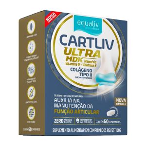 Suplemento Alimentar Colágeno Cartliv Ultra MDK Com 30 Comprimidos Equaliv
