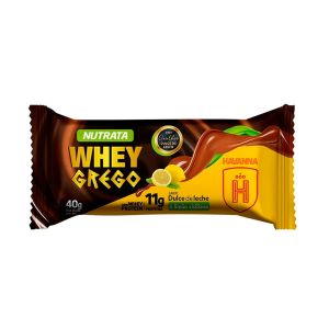 Barra De Proteína Whey Grego Sabor Dulce De Leche e Limão Siciliano Com 40g Havanna