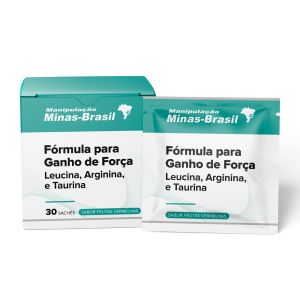 Fórmula para Ganho Força Leucina Arginina e Taurina 30 Sachês Frutas Vermelhas