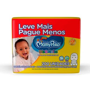 Toalhas Umedecidas Mamypoko DiaENoite Com 200 unidades