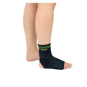 Tornozeleira De Termocompressão Com Cintas Cruzadas Preta Tamanho M Mercur