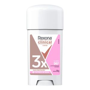 Desodorante Creme Rexona Clinical Classic 96h Antitranspirante Com 58g