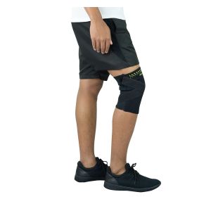 Joelheira de Termocompressão Com Cintas Cruzadas Preta Tamanho PP Mercur