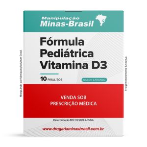 Fórmula Pediátrica Vitamina D3 – 10 Pirulitos Sabor Laranja