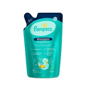 Shampoo de Glicerina Infantil Refil Com 350ml Pampers
