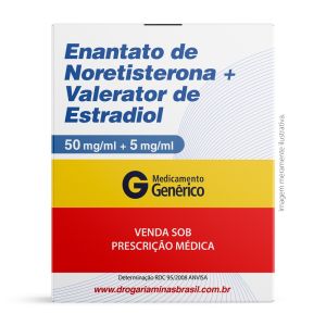 Enantato De Noretisterona 50mg/ml e Valerator De Estradiol 5mg/ml Seringa Pré-enchida 1ml Genérico Eurofarma